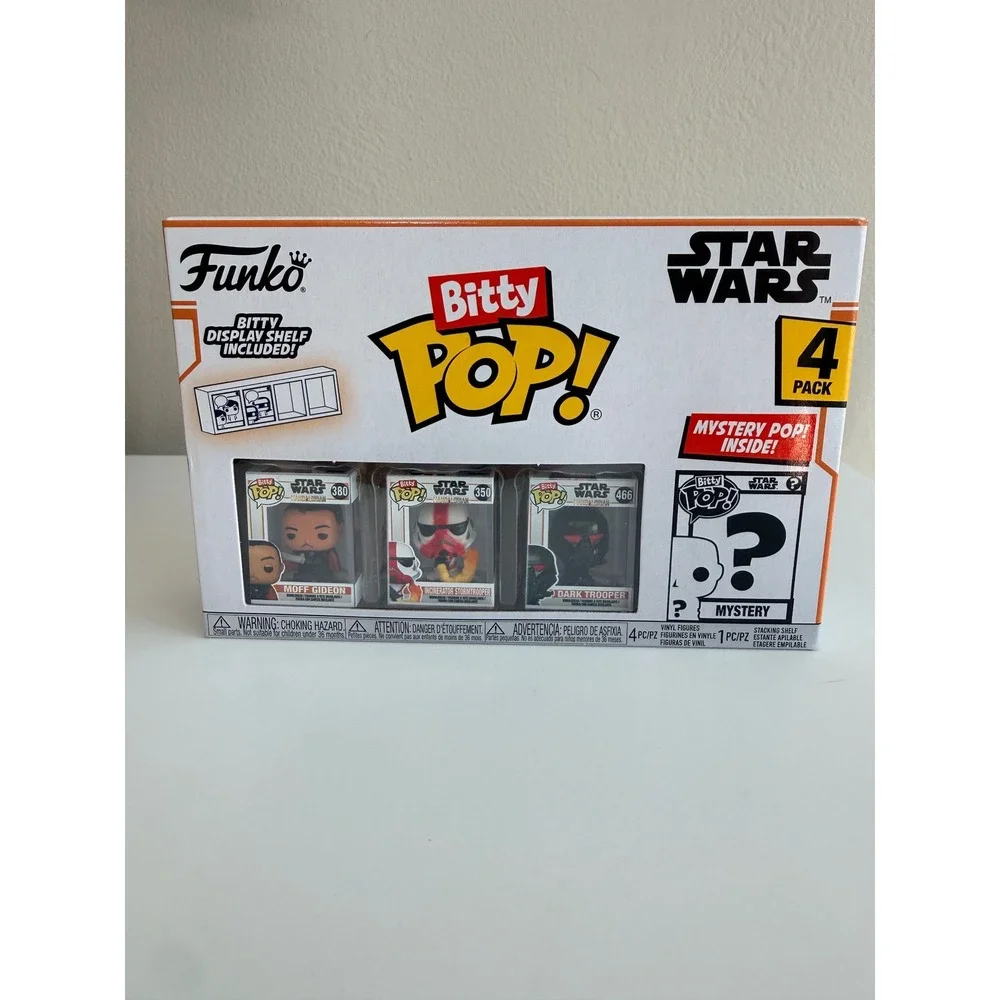 Funko Bitty Pop Star Wars Mandalorian 4 Pack Moff Gideon Stormtrooper NWT